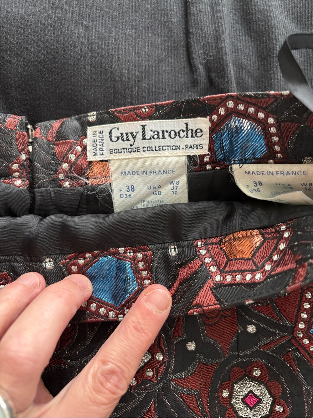 Guy Laroche Multicolor Embellished Midi Skirt - Picture 5 of 7